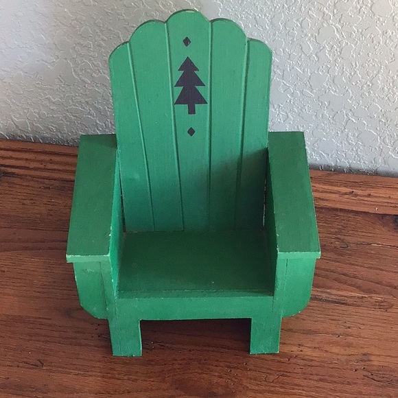 Vintage Other Miniature Wood Doll Adirondack Chair Poshmark